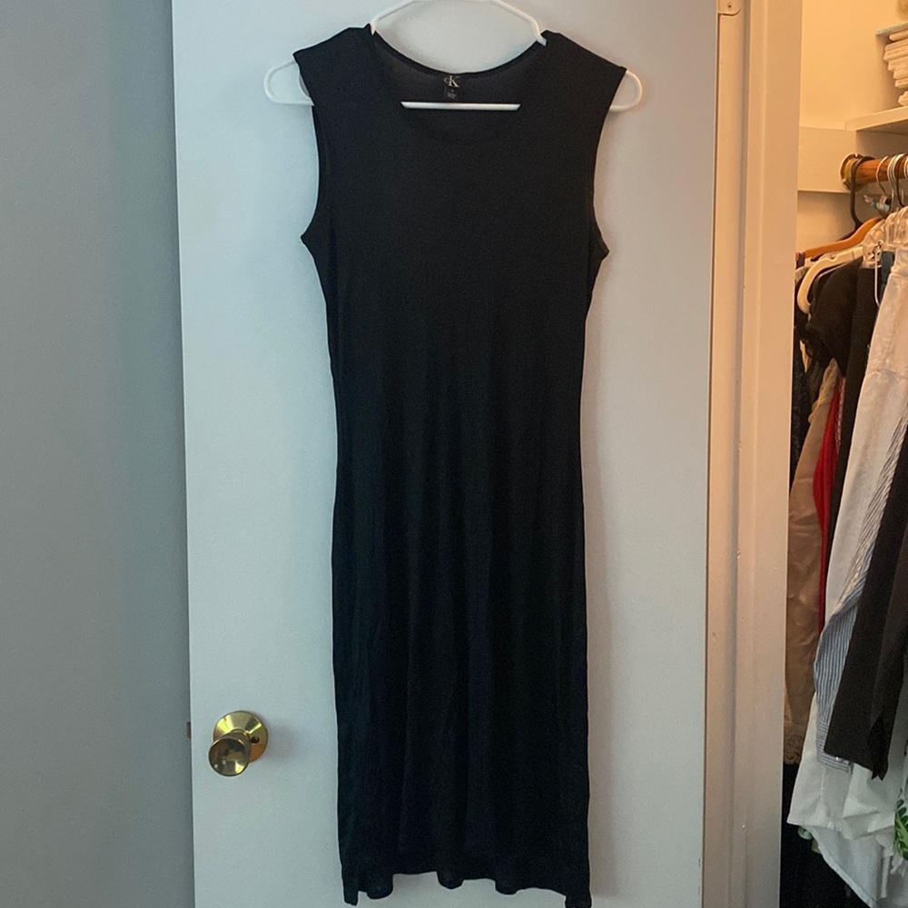 VINTAGE CALVIN KLEIN LITTLE BLACK SLIP DRESS